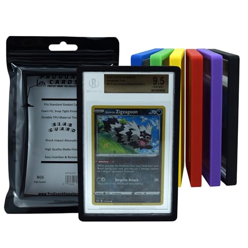 ProGuard Cards BGS Slab Guard for Standard Graded BGS Cards | Exact Fit Snap Tight Protection | Shock Absorption | Matte Finish (Black)