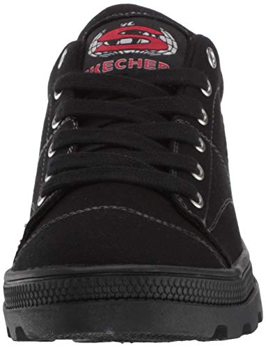 Skechers Womens Street Roadies-Total Color Sneaker, BBK,7.5