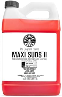 Chemical Guys CWS_101 Maxi-Suds II Foaming Car Wash Soap (Works with Foam Cannons, Foam Guns or Bucket Washes) Safe for Cars, Trucks, Motorcycles, RVs & More, 128 fl oz (1 Gallon), Cherry Scent