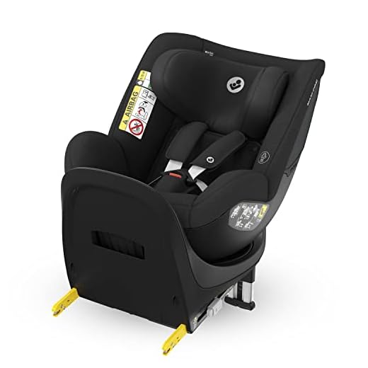 Maxi-Cosi Mica Eco Silla de coche isofix giratoria 360º, reclinable en 4 posiciones, seguridad i-Size, tejidos 100% reciclados, para niños de 3 meses a 4 años, color authentic black