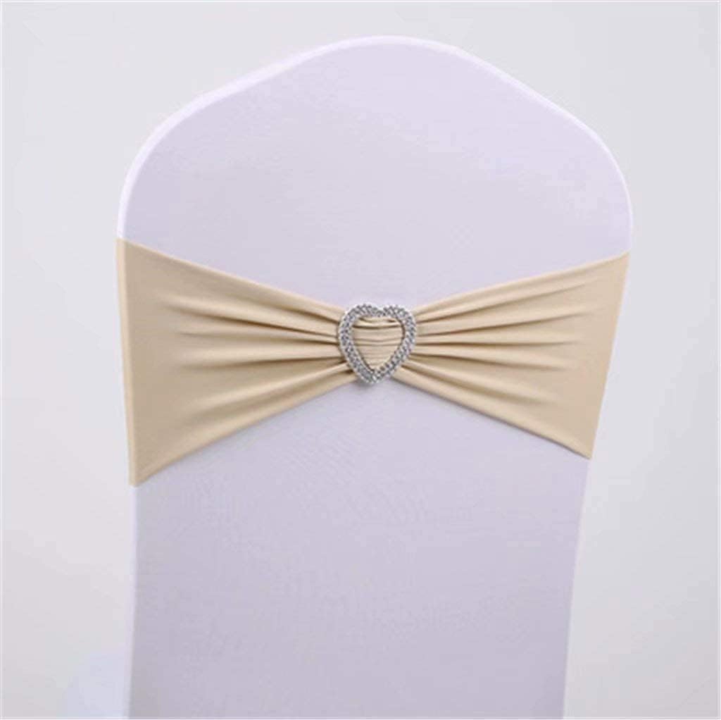Wedding Chair Sashes Elastic Slider Bow Spandex Chair Cover Bands Party Chair Ribbons for Baby Shower Banquet Thanksgiving Decorations WF026-Dark Purple-25