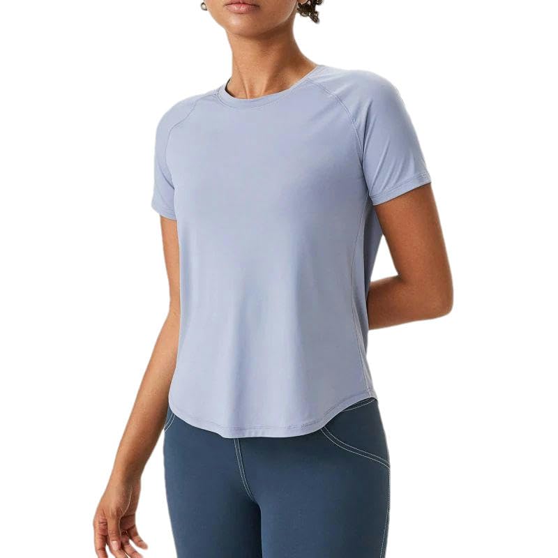 T-shirt sport femme respirant séchage rapide manches courtes