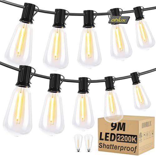 Guirlande extérieure 9m résistant à la pluie pour illuminer Noël