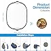 WELLMAKING 35''x47'' (90x120cm) Reflector Photography with Threaded Handle, Collapsible Light Reflector with Bag & tilt Adapter, 5in1 Reflector for Studio - Translucent, Silver, Gold, White and Black