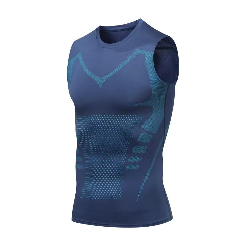 T-Shirt de Sport Ventre Plat Homme Réduction Graisse Thoracique