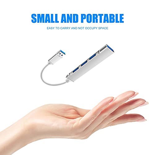 mewmewcat USB Hub 4 portas USB 3.0 / 2.0 Adaptador de hub de dados Divisor de cabo de extensão de hu
