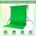 10x10 Ft Greenscreen Background, Large Photography Green Backdrop, Non-Reflective Wrinkle Resistance Collapsible for Streaming, Studio Photography, Zoom Meeting, Video Editing, Podcasting