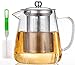 Produktbild Teekanne Glas 750ml, BOWD mit hitzebeständigem Edelstahl, perfekt für Tee und Kaffee, mikrowellengeeignet und für Herdplatten, Teesieb mit Kapazität (750 ML)