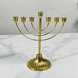 Matériau : fabriqué à partir d'un matériau en fer de première qualité, ce bougeoir Hanukkah fournit une base stable avec des caractéristiques anti-décoloration et anti-déformation. Il garantit une endurance et une fiabilité imparables pour les années à venir.