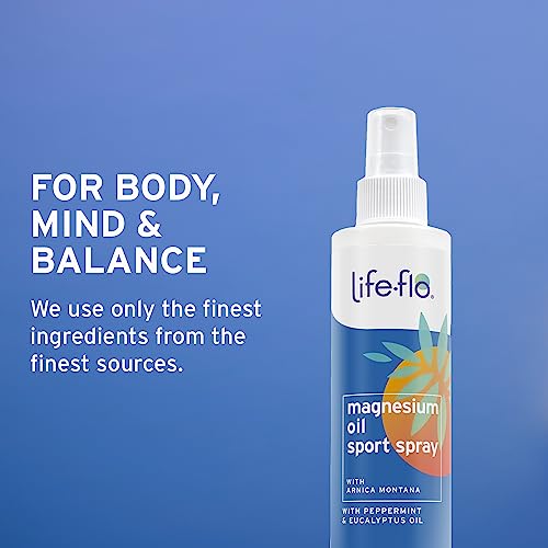Life-flo Magnesium Oil Sport Spray, with Magnesium Chloride from The Zechstein Seabed Plus Arnica, Calms and Refreshes Muscles and Joints After Exercise, 60-Day Guarantee, Not Tested on Animals, 8oz - Thumbnail 5