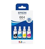 Epson 664 CMJN BOTTIGLIA EcoTank 4-colour Multipack, Inchiostri originali dye a 4 colori