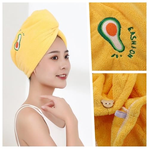 Image of DIVYAM Microfiber Hair Towel Wrap for Women Set of 3 | Quick-Dry Soft Hair Drying Cap with Elastic Loop | Lightweight Magic Head Wrap for Long, Curly & Wet Hair