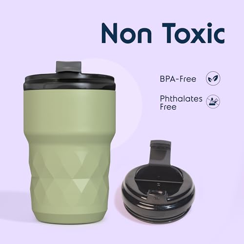 Image of Headway Java Stainless Steel Mugs 360 ml - 2 Years Brand Warranty | Insulated Coffee Mug | Travel Mug | Coffee Tumbler | Cold for 6 Hours & Hot for 3 Hours | Matcha Green