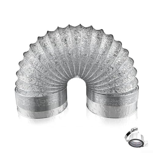 Conducto de escape extensible de 2 metros de longitud con construcción de doble capa para una mayor durabilidad en aplicaciones de secadora y HVAC