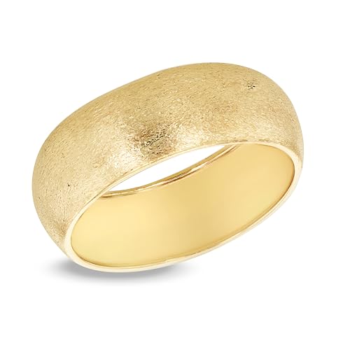 Bague en or jaune 9 carats alliance de mariage confortable de 6 mm