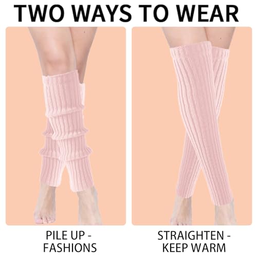 Image of Buauty Leg Warmers for Women 80s 90s Outfit Fashion Neon Ribbed Leg Socks Fashion Y2k Neon Accessories Sports Yoga (2 Pairs)