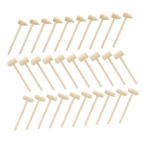 Ciieeo Hammer Baby Toys 30 Pcs Small Wooden Hammers for Boys and Girls Tool Kit for Children