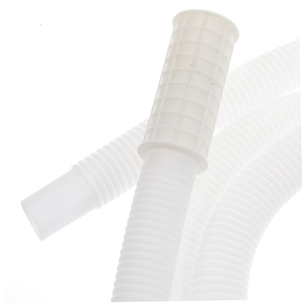 Tubo Scarico Condizionatore Bianco in Pe e Abs con Fascette Resistenti, Tubo Flessibile per Drenaggio Condizionatore, Durevole e Facile da Installare