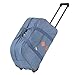 Produktbild TravelZ Hipster Reisetasche mit Rollen - Rollentasche 51 Liter - Polyester (blau)