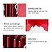 VGEBY Camping Stove Windshield 8 Plates Foldable Outdoor Gas Picnic Stove Wind Cooking Windshield Blocker with Storage Box for Outdoor Hiking Picnic BBQ(Red)