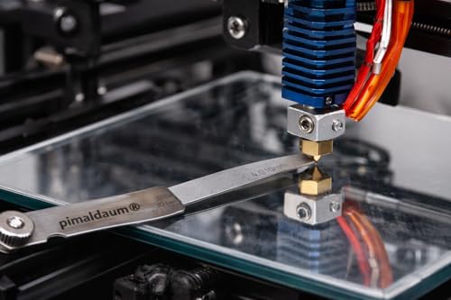 PIMALDAUM Fühlerlehre aus Manganstahl – 13/17 / 20/28 / 32 Blätter – Präzisions-Lehre für mechanische Einstellungen – 1 Stück (13 Klingen/Blades)