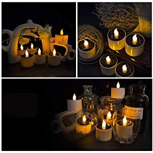 Amazon.co.jp: 防水 ソーラー LED キャンドル ライト キャンプ緊急