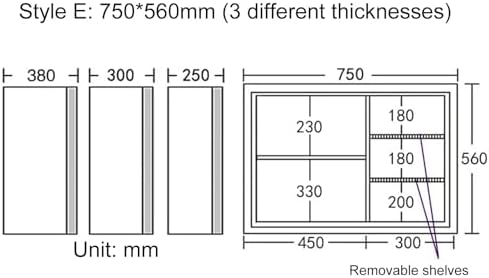 Modern Stainless Steel Pantry Cabinet with 2 Sliding Doors, Adjustable Shelves, Over Toilet Storage, Floating Utility Cabinet for Garage & Office, Stylish Wall Organizer