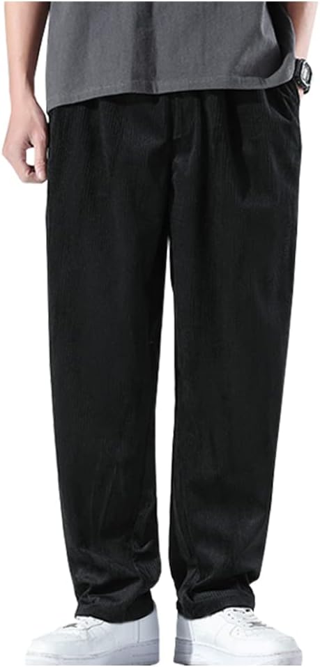Men's Corduroy Pants Casual Straight Leg Elastic Nigeria Ubuy - Main Image