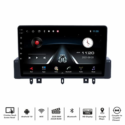 Image of 9 Inch Android Car Stereo for Tata Punch | 2GB RAM 32GB ROM | Full HD Touchscreen | WiFi GPS Bluetooth | Steering Wheel Control | Reverse Camera | Coupler Fit Plug & Play System