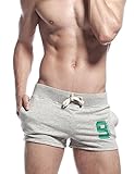 84% Baumwolle, 16% Polyester SEOBEAN Herren Low Rise Sport Weiche Running Training Short Pants Medium / 71-76cm, 2302 Light