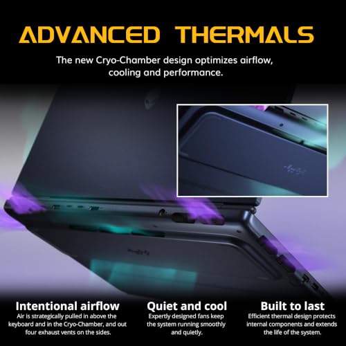 Image of Dell Alienware 16X Aurora 16 inch WQXGA 240Hz Gaming Laptop, Intel Ultra 9 275HX, GeForce RTX 5070, 64GB DDR5, 3TB Storage(2TB SSD+1TB Docking Station), Backlit Keyboard, Win 11 Pro, Interstellar Indigo