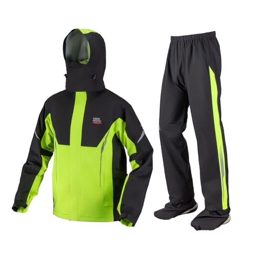 [KEMIMOTO] �o�C�N ���C���E�F�A ���C���R�[�g�y�ϐ���20000mm&������10000g/m2/24h�z �㉺�Z�b�g ���C���X�[�c �����Y �o�C�N�p���C���W���P�b�g �J�b�p �ʋC���t�� ���O�����t�[�h ���˃X�g���b�v ���]�� �o�R �h�� �J�� 