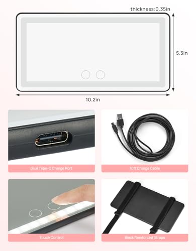 Joytutus A1909-01302-BK Car Sun Visor Vanity Mirror thumb #4
