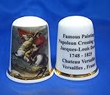 Garantie de retour complète Birchcroft China Dé à Coudre en Porcelaine - Napoléon traversant Les Alpes - Boîte dôme Offerte