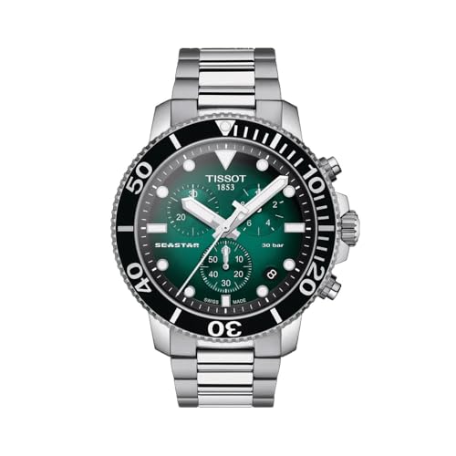 Image of Tissot Seastar Chronograph Green Dial Men's Watch T1204171109101