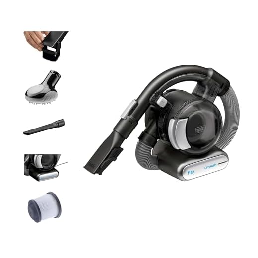 BLACK+DECKER 20V MAX Flex Handheld Vacuum with Pet Hair Brush, Cordless, Grey (BDH2020FL)