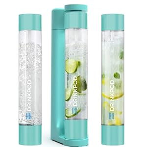 Drinkpod Aruba Blue Soda Maker with 3 Bottles