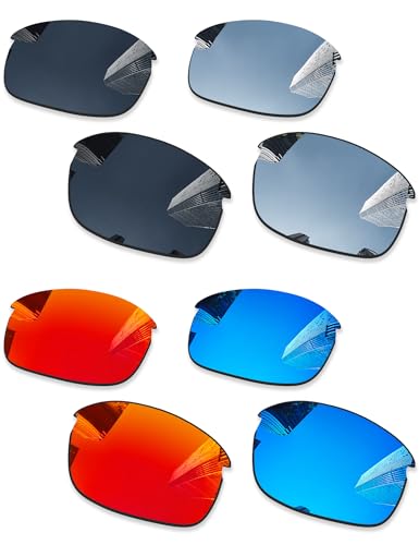 Réparer verres rayés Oakley Bottle Rocket OO9164 lot de 4 paires de remplacement