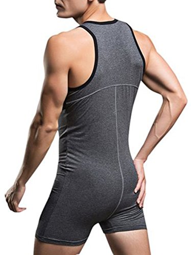 sandbank Men¡¯s Sexy One Piece Button Bodywear Body Suit Underwear Tights Leotard2