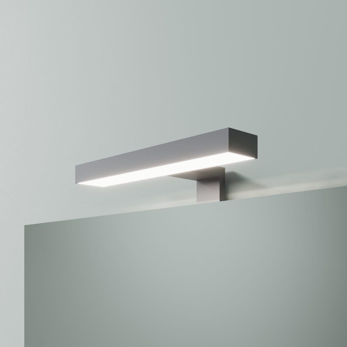 Kiamami Valentina - Mobile Bagno Sospeso 80Cm Bianco Lucido, Lavabo, Specchio 80X60 | Elba
