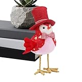 Figuras de animales Decoración - Pareja de pájaros, San Valentín, figura de pie, romántica, miniaturas, accesorios elegantes para habitaciones y chimeneas, aplicación para dormitorio, estudio
