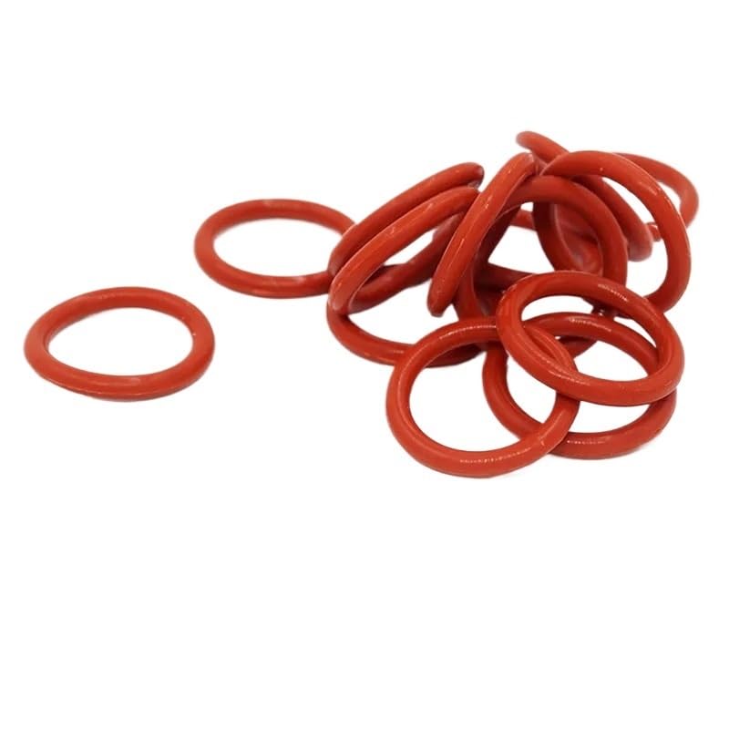 Joint torique VMQ 2,4 mm rouge OD 44 mm pour étanchéité silicone