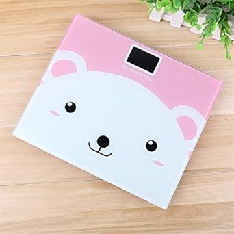 Grofilo Smart Human Body Weighing Mashine Smart LCD Display Monitor Tempered Glass Digital Scale(Multi Color/Print)