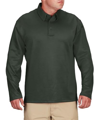 Polo de manga larga Propper I.C.E. F5315 verde oscuro XL transpirable de caballero