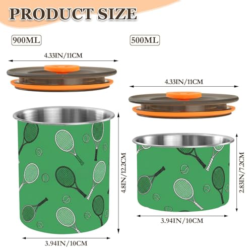 Contenedor Hermético de Acero Inoxidable 900ml miniatura 2