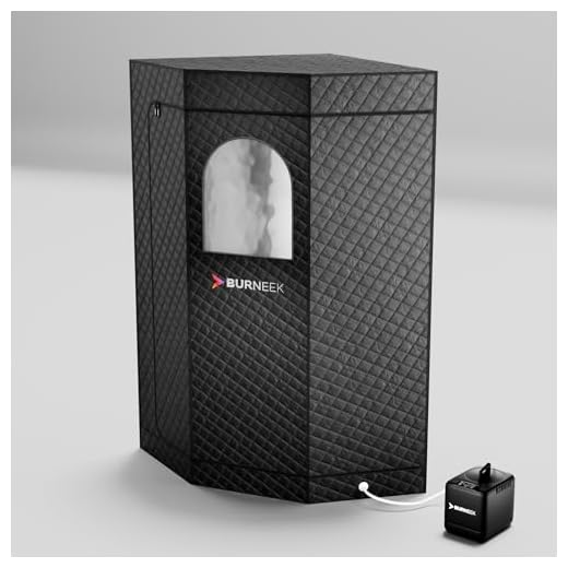 Burneek® Halo Sauna - Heats to 150°F - 1500W Steam Unit, Insulated Cover, Portable Chair, Floor Mat, Remote Control, & Carry Bag - Home Spa for Recovery - 1-Year Warranty (Halo Sauna Standard)
