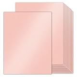 100 Sheets Pink Shimmer Cardstock 8.5 x 11 Iridescent Paper, Goefun 80lb Card Stock Printer Paper fo