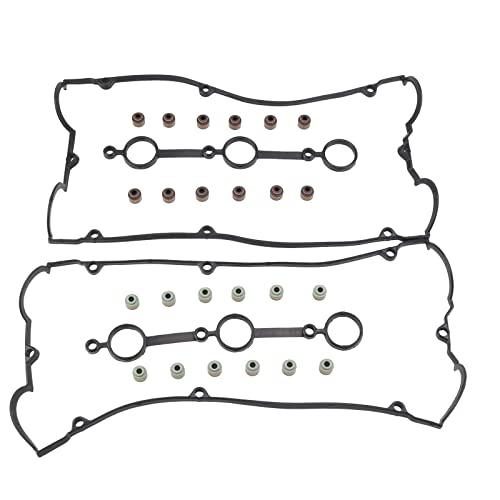 Auceramic Valve Cover Gasket And Valve Stem Seals Fit 2001 2002 2003 2004 2005 2006 For Hyundai Xg300 Xg350 Santa Fe Kia Sedona Sorento Amanti 3.5L V6 Vs50386 #TOP14