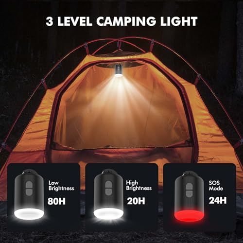 Portable Air Mattress Pump for Inflatables: USB Rechargeable Battery Powered Mini Inflator - Inflate & Deflate Electric Operated Pumps with Light for Camping Pool Inflatable Float by AKSOUL - Image 5
