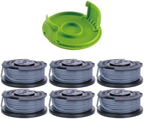 Greenworks 0.065" Single Line Auto-Feed 6-Pack Spools with Spool Cover, Compatible with String Trimmer ST1232, ST24B410-00, ST24B07-00, CKS022, ST40B215-00, ST40B07-00 image 2